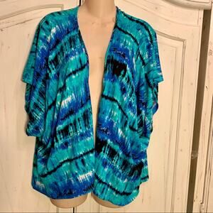 NWT TIE DYE KIMONO or BEACH COVER S